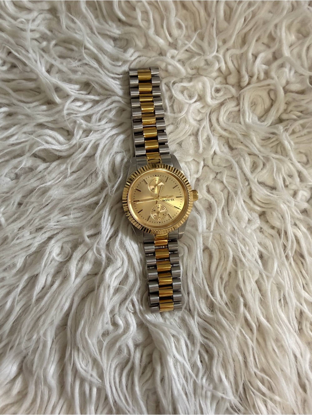 Invicta Two-Tone Gold and Silver Women's Bracelet Watch